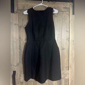 GAP Black Textured Fit & Flare Dress | Size 4 | NWT